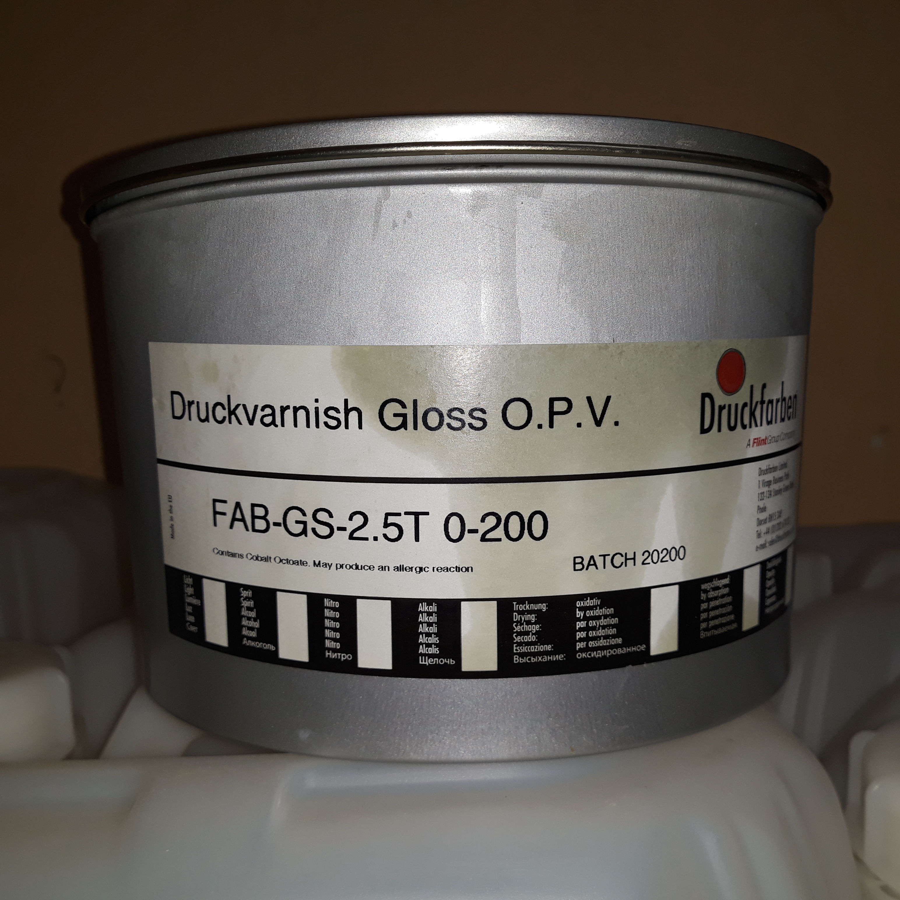 Высокоглянцевый масляный лак FAB-GS-2.5T O-200